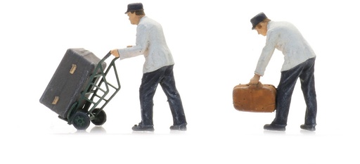 [Artitec 5870010  ] Personnel de voie NS avec fourgon à bagages (2x) H0 1:87 Modèle fini Figurines, peintes Artitec 5870010  