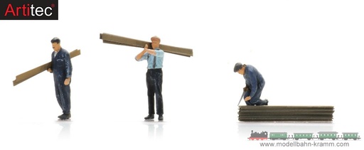 [Artitec 5870014  ] Charpentiers 1920-1990 (3x) H0 1:87 Modèle fini Figurines, peintes Artitec 5870014  