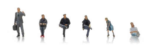 [Artitec 5870025  ] Passagers (6x) H0 1:87 Modèle fini Figurines, peintes Artitec 5870025  