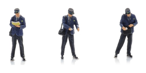 [Artitec 5870047  ] Contrôleur NS dans le train des années 90 (3x) H0 1:87 Modèle fini Figurines, peintes Artitec 5870047  