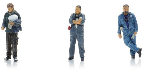 [Artitec 5870085  ] Travailleurs sidérurgiques - Réunion de travail (3x) H0 1:87 Modèle fini Figurines, peintes Artitec 5870085  