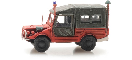 [Artitec 6870448  ] DKW Munga F91/8 Pompiers H0 1:87 Modèle fini en résine, peint Artitec 6870448  