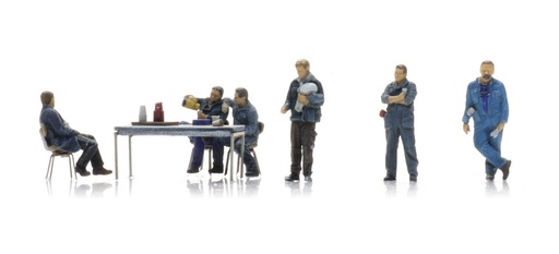 [Artitec 5120005  ] Ouvrier sidérurgique (6x) TT 1:120 Modèle fini Figurines, peintes Artitec 5120005  