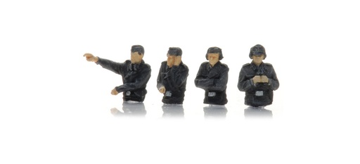 [Artitec 5120007  ] Équipage de char WM dans un char (4x) TT 1:120 Modèle fini Figurines, peintes Artitec 5120007  