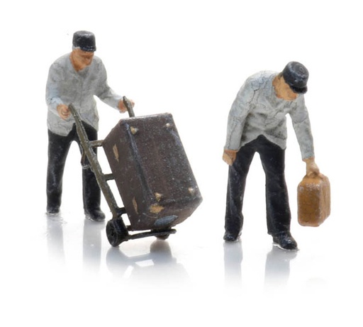 [Artitec 5160004  ] Personnel de voie NS avec fourgon à bagages (2x) N 1:160 Modèle fini Figurines, peintes Artitec 5160004  