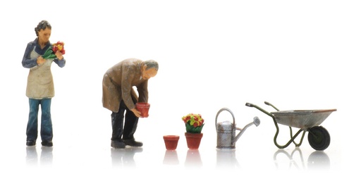 [Artitec 5160022  ] Fleuristes avec outils de jardinage (3x) N 1:160 Modèle fini Figurines, peintes Artitec 5160022  