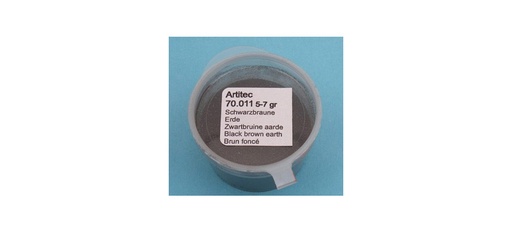 [Artitec 70.011  ] Poudre terre noire et brune --- Boîte d'emballage 5-7 grammes Artitec 70.011  