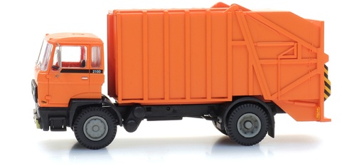 [Artitec 487.052.13  ] DAF cabine basculante Kab B, benne à ordures, orange H0 1:87 Modèle fini en plastique, peint Artitec 487.052.13  