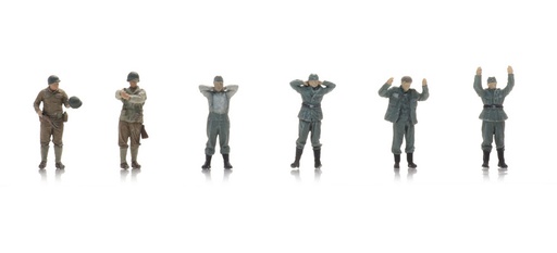 [Artitec 5870054  ] Prisonniers de guerre WM + Soldats américains (6x) H0 1:87 Modèle fini Figurines, peintes Artitec 5870054  