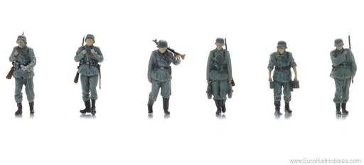 [Artitec 5870062  ] L'infanterie WM se met en marche vers le front (6x) H0 1:87 Modèle fini Figurines, peintes Artitec 5870062  