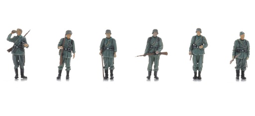 [Artitec 5870066  ] Infanterie WM en attente de transport (6x) H0 1:87 Modèle fini Figurines, peintes Artitec 5870066  