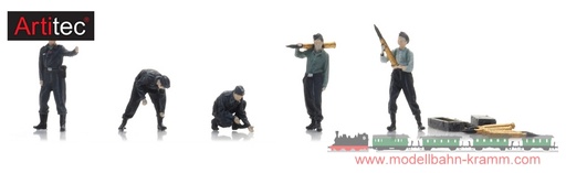 [Artitec 5870068  ] Équipage de char WM en train de recharger (5x) H0 1:87 Modèle fini Figurines, peintes Artitec 5870068  