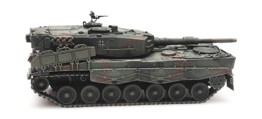 [Artitec 6870186  ] BRD Leopard 2A4 camouflage tache transport ferroviaire H0 1:87 Modèle fini en résine, peint Artitec 6870186  