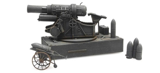 [Artitec 6870254  ] WM Skoda Mortier de siège 30,5 cm M1916 H0 1:87 Modèle fini en résine, peint Artitec 6870254  