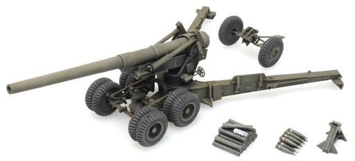 [Artitec 6870388  ] US 155mm Gun M1 'Long Tom' mode de tir H0 1:87 Modèle fini en résine, peint Artitec 6870388  