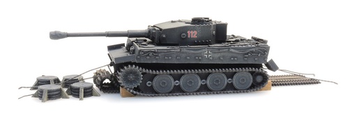 [Artitec 6870401  ] WM Tiger I gris Transport ferroviaire H0 1:87 Modèle fini en résine, peint Artitec 6870401  