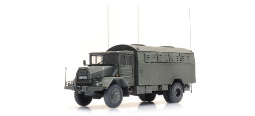 [Artitec 6870417  ] BRD MAN 630 L2 A avec fourgon de télécommunications H0 1:87 Modèle fini en résine, peint Artitec 6870417  