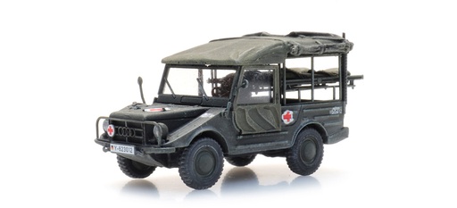 [Artitec 6870452  ] BRD DKW Munga 91/8 version sanitaire H0 1:87 Modèle fini en résine, peint Artitec 6870452  