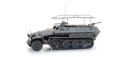 [Artitec 6870481  ] WM Sd.Kfz. 251/3 Ausf. C, véhicule blindé radio, camouflage-gris H0 1:87 Modèle fini en résine, peint Artitec 6870481  