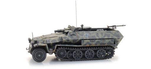 [Artitec 6870521  ] WM Sd.Kfz. 251/9 Ausf. C 'Stummel' camouflage-gris H0 1:87 Modèle fini en résine, peint Artitec 6870521  