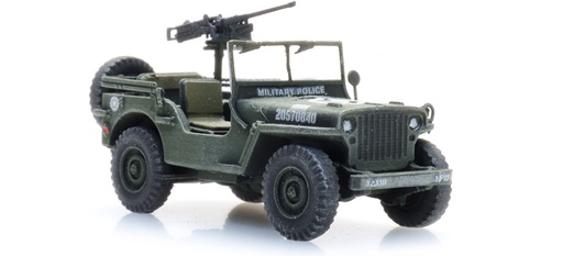 [Artitec 6870580  ] US Willys jeep MP H0 1:87 Modèle fini en résine, peint Artitec 6870580  