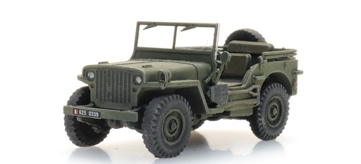 [Artitec 6870581  ] FR M201 Hotchkiss jeep armée verte H0 1:87 Modèle fini en résine, peint Artitec 6870581  