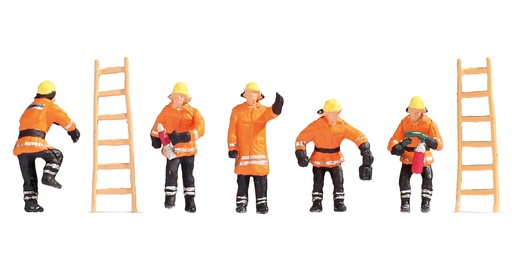[18180] Noch 36022   Pompiers (vêtements de sécurité oranges)