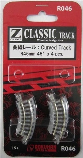 [3867] Rokuhan Noch 97046 R45 Lot de 2 Rails courbés Diamètre 45 mm