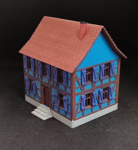 [2209LE] La maison d’EMMA maison alsacienne en Kit échelle HO de Maison d'ANTAN 