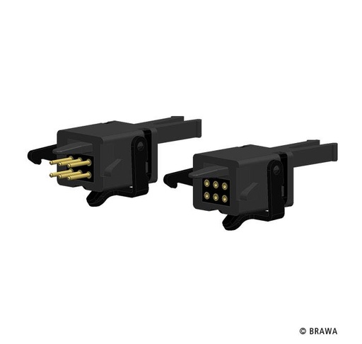 [Brawa 93717  ] Brawa 93717 H0 Attelage électrique 6 pôles (2P) 