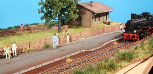 [Brawa 94002  ] Brawa 94002 H0 Coffret de quai de gare. Maçonnerie II 