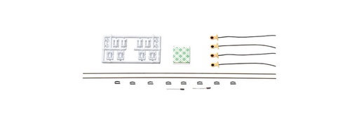 [Roco 40361] ROCO 40361 Kit d’éclairage universel pour wagons court avec prise de courant sur boite d'essieux