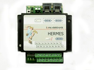 [46-01087-01] Module de rétrosignalisation BiDiB RailCom HERMES, 8 entrées Tams Elektronik 46-01087-01 