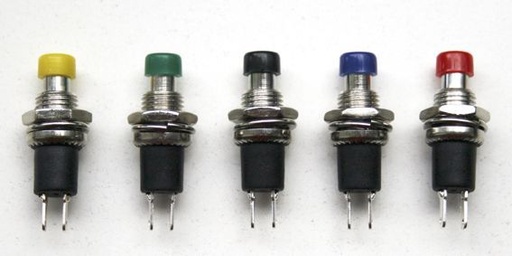[84-52127-05] Bouton-poussoir, rond, 1xNO, HighQuality, rouge, lot de 5 Tams Elektronik 84-52127-05 