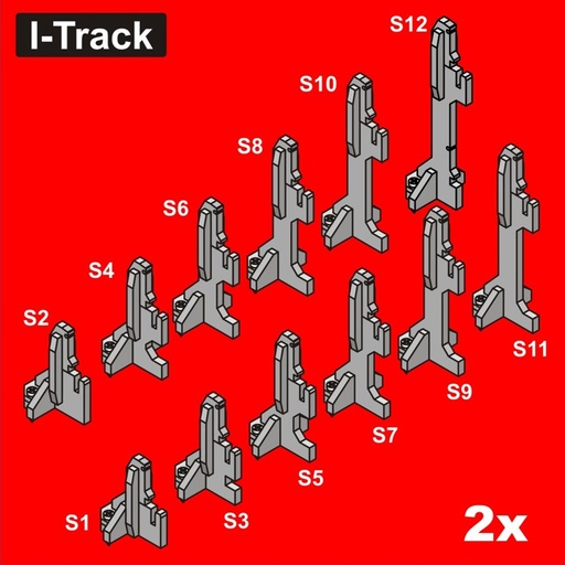 [HCT9691A] Pieds pour Rondela ou pour Segment - n° 1-12 Jeu de 12 paires HCT9691A I-Track France 