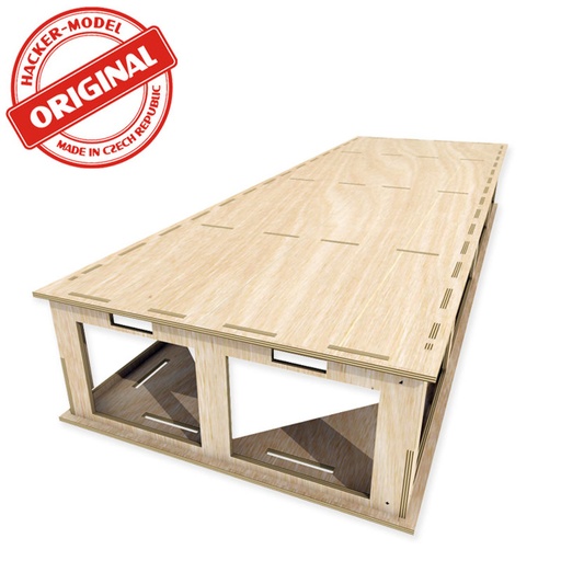 [HCT9801B] Module 120x40x16 cm prêt à assembler Easy fit en  contreplaqué découpé laser  120x40x16 cm HCT9801B I-Track France 