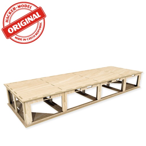 [HCT9801K] Module 120x60x16 cm  prêt à assembler Easy fit en  contreplaqué découpé laser HCT9801K I-Track France 