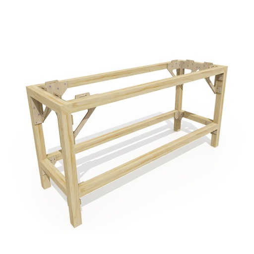 [HCT9853B] Soubassements en bois raboté 120x40 hauteur 76 cm HCT9853B I-Track France 