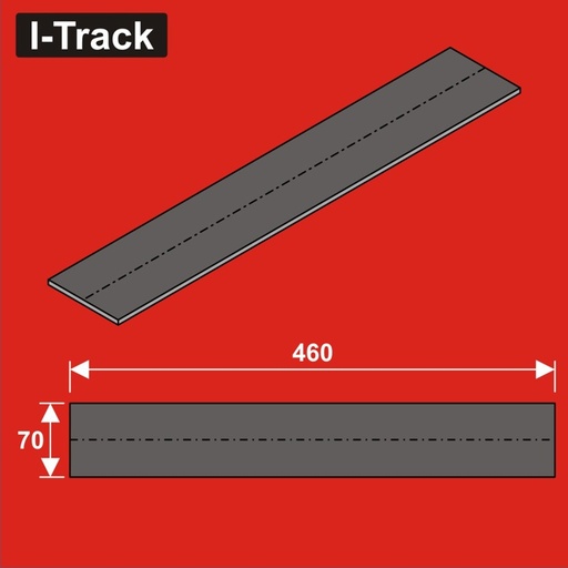 [HCT9655B] Sous-couche de voie 460x70x5mm 12 pces HCT9655B I-Track France 