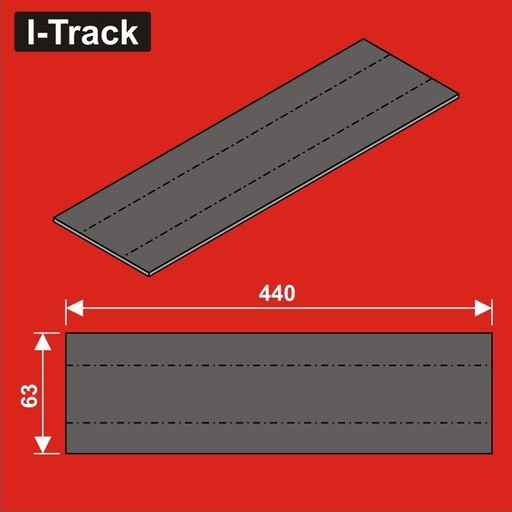 [HCT9986DB] N Sous-couche de voie 440x63x3mm 12 pces HCT9986DB I-Track France 