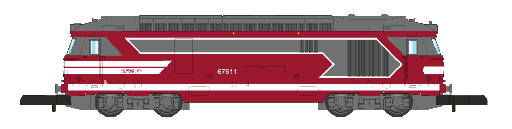 [L01-CA1D] BB67611 - Capitole Digital SNCF VI  L01-CA1D Azar Models
