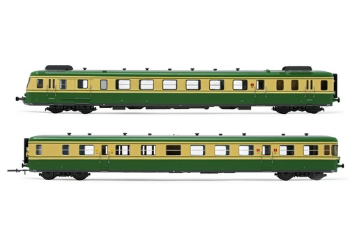 [HJ 2386] Jouef HJ2386 SNCF, autorail Ã  2 voitures RGP2 classe X2700, livrÃ©e vert/jaune, Ã©p. IV