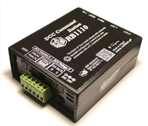 [Railbox Set HOnem652] Set de départ HO digital DCC avec centrale, décodeur d'accessoire, décodeur de locomotive(nem652) et module de rétrosignalisation RailBOX Electronics