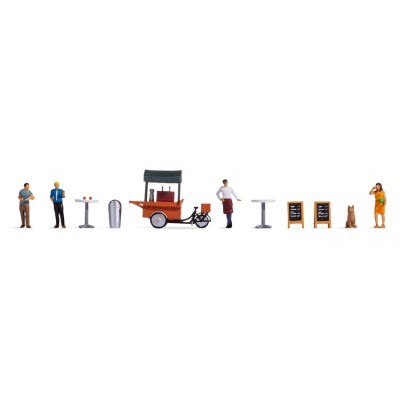 [noch 16230] Noch 16230 HO FIGURINES THÃ‰MATIQUES "STAND DE CAFÃ‰"