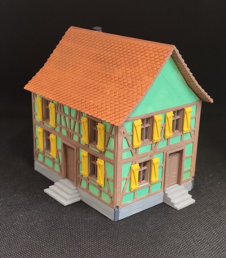 [2208LHN] La maison de Hans maison alsacienne en Kit échelle N de Maison d'ANTAN  
