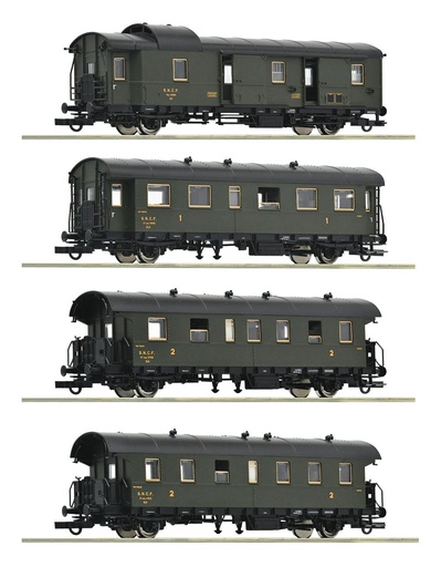 ROCO 6200055 SNCF Boites à tonnere Coffret de 4 pièces époque III
