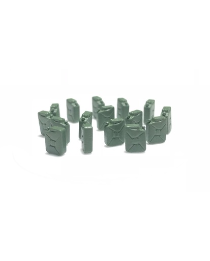 [87TRAIN 221003  ] Jerricans pour carburant (16 unités) - vert échelle H0 87TRAIN 221003