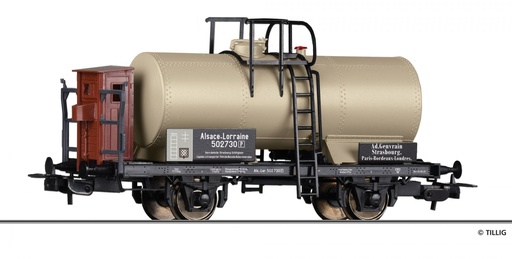 Tillig 77055 Wagon-citerne Ad. Genvrain, Strasbourg,  AL - Administration des chemins de fer d'Alsace et de Lorraine (1919 à 1937)