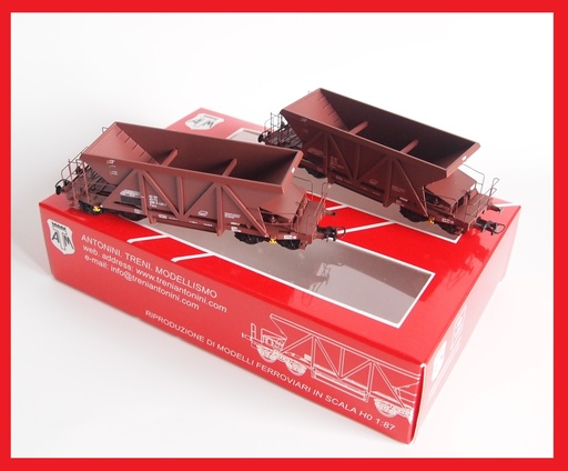 Wagons FS type Vfaccs set de 2 pièces échelle HO ATM CF 12.002C