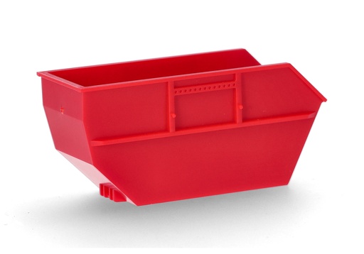 Benne à déchets 15m³ pour AK16, rouge (2 pièces) Herpa 054614